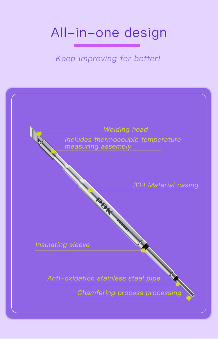 PDK TS2210 Series soldering iron head(图4)