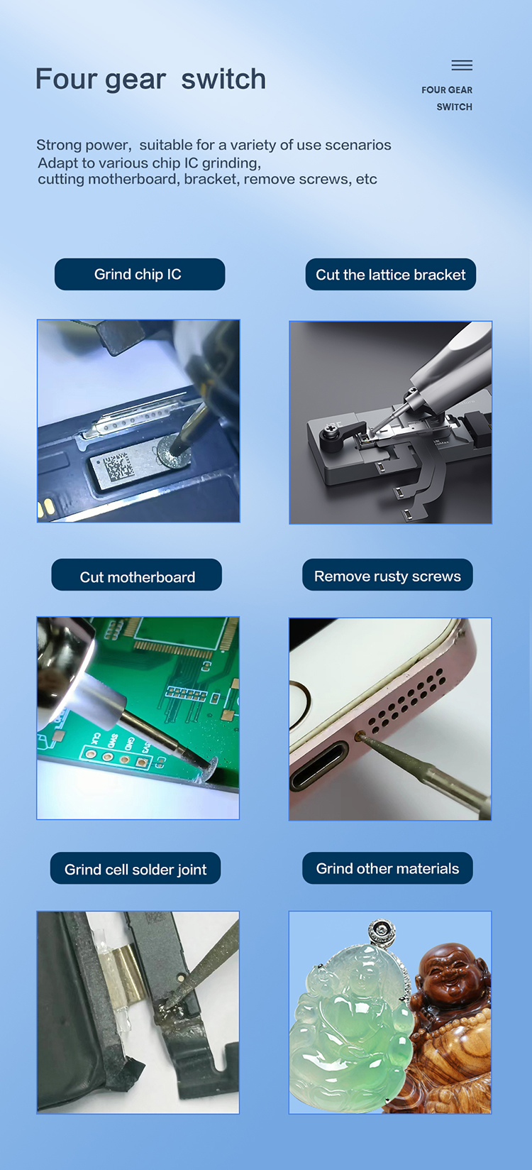 i2C Micron motherboard polish machine Adapt to various chip IC grinding,  cutting motherboard, brack(图7)