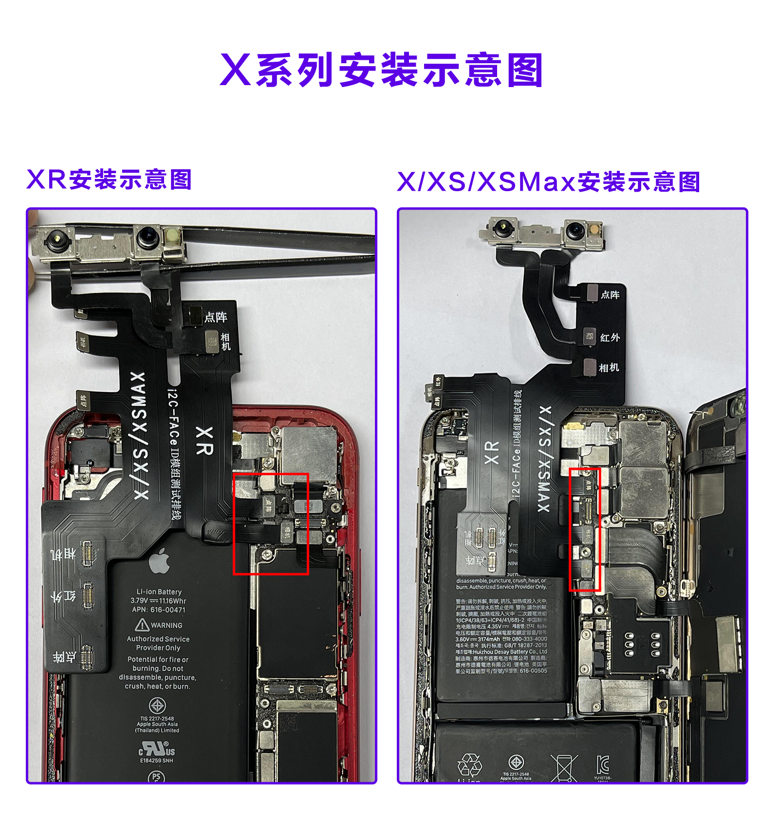 i2C 12/13系列红外点阵测试排线 调试成像效果来完成故障修复(图2)